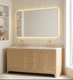 72” BATHROOM VANITY NEW DOUBLE SINK