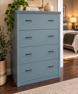 Tall Designer-Style 4-Drawer Dresser / Storage Chest – Free Delivery