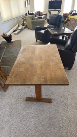 table and four chairs