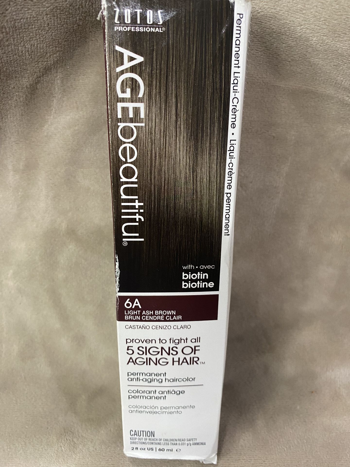 AGE beautiful Permanent Hair Color Dye Liqui Creme | 100% Gray Coverage | Anti-Aging Haircolor | Biotin for Thicker, Fuller Hair | Professional Salon