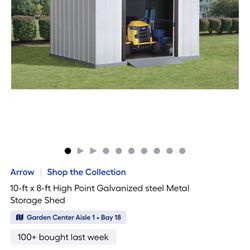 10ft x 8ft Storage Shed 
