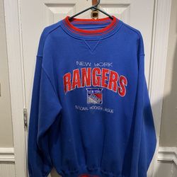 Mens Size XXL Heavy Cotton New York Rangers Sweatshirt