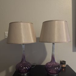 Fay Purple Table Lamp Set Of 2