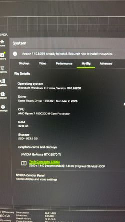 gaming pc rtx 5070 Ti 7800x3d