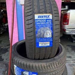Pair Of 2 New 245/35R20 Zeetex HP5000 Max