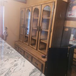Kitchen Cabinet / Table  Extendable Up To 9 Ft 
