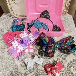 girl hair accessories  9 pieces 
