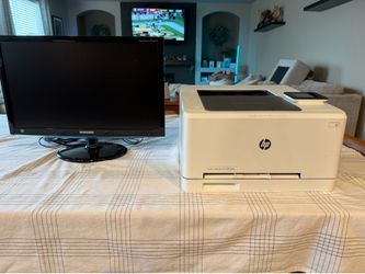 (Pending pickup) FREE: HP Color LaserJet Pro M252dw Printer & Samsung Monitor