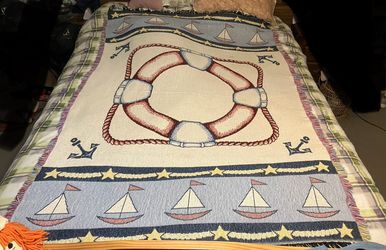 Nautical Woven Blanket