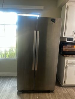 FREE Stainless Steel Side-by-Side Fridge (Works Great!)