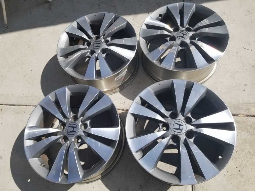 Hond wheels, honda rims, oem, original, accord, crv, Hr v, accord, prelude, most 5x114.3 hondas.