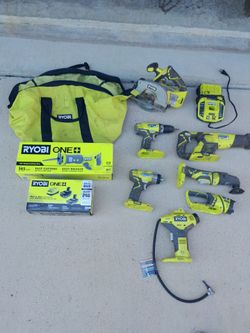 New Ryobi batteries, charger, Sawzall plus