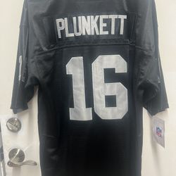 Jim Plunkett Raiders Jerseys Black / Silver New Jersey Size XL