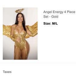 Gold Angel/Energy Halloween Costume 
