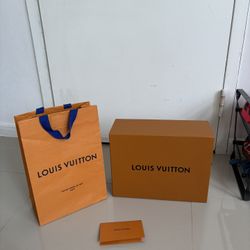 AUTHENTIC Louis Vuitton Shoe Box & Gift Bag