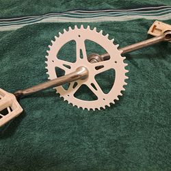 Bmx Freestyle One Piece Cranks and Pedals