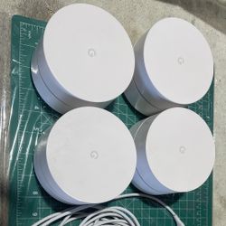Set of Four Google Wifi Mesh Routers 