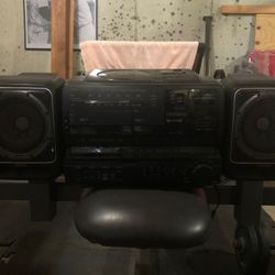 Fisher duel cassette deck , Radio and CD player, New Condition ! Asking $40 OBO