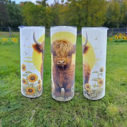 Highland cow 20 Oz tumbler