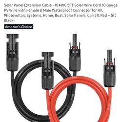 New- Solar Panel Extension Cable 