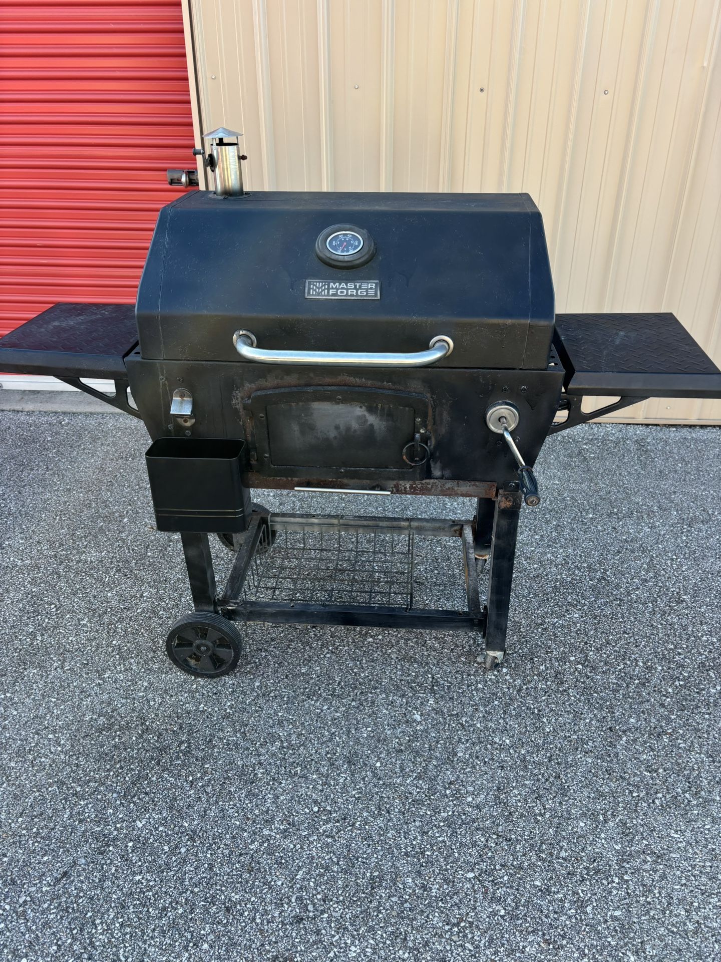 Heavy Duty Large Charcoal Smoker Grill (Master Forge)