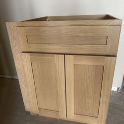 BRAND NEW 24” White oak Shaker Vanity Cabinet
