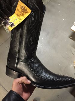 Bota avestruz exótica
