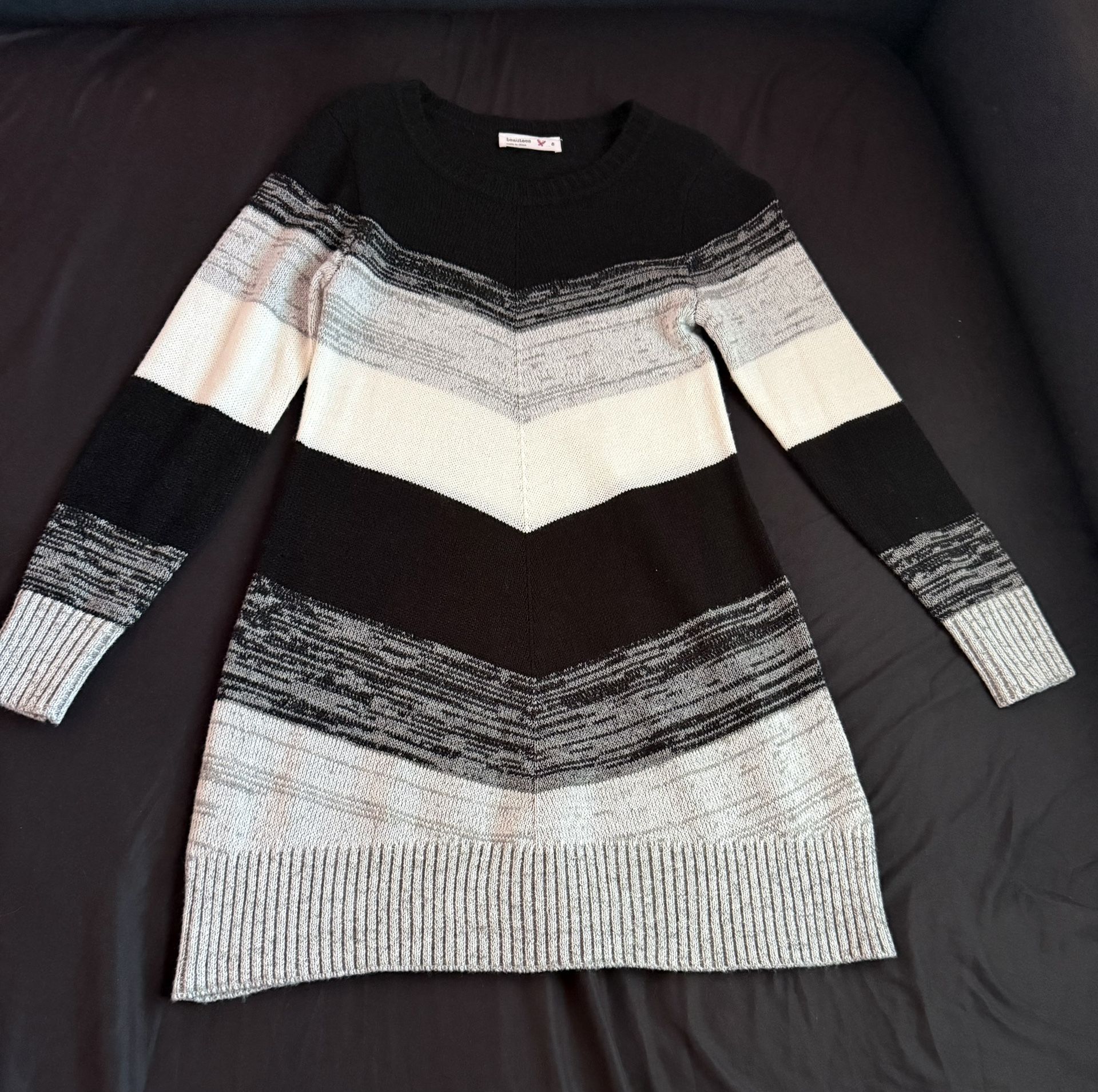 🖤 Kids Sweater Dress Size 8 – Worn Once – Like New