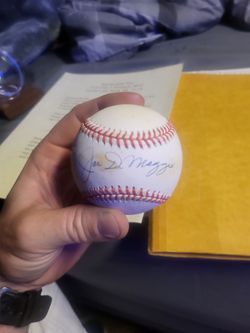 Signed Joe DiMaggio baseball