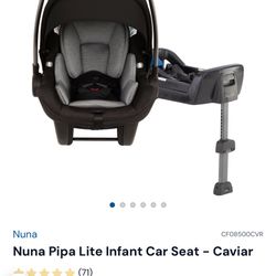 Nuna Pipa Lite Car Seat With Single Base