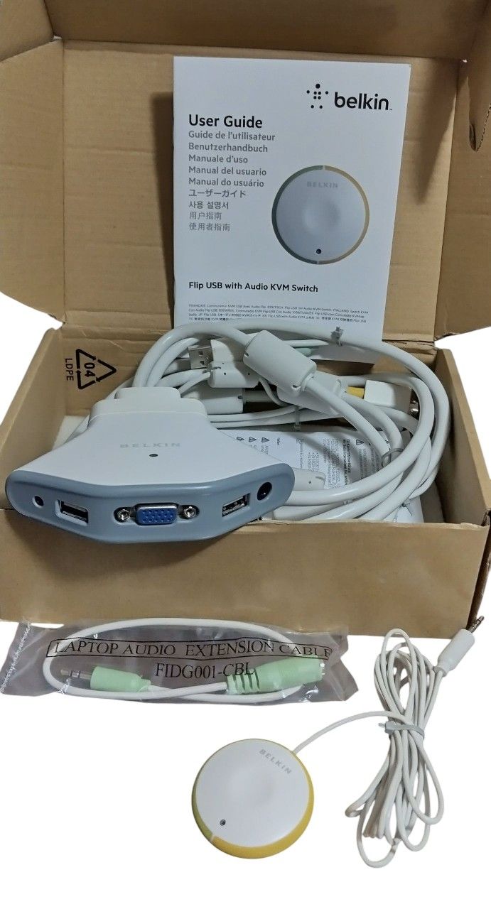 Belkin Flip USB W/ Audio KVM Switch
