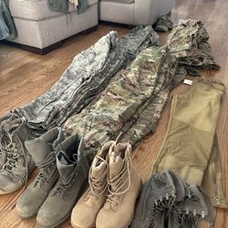 Authentic Army/Air Force Combat Uniform Trouser/Jacket/Boots/Hats OCP BDU