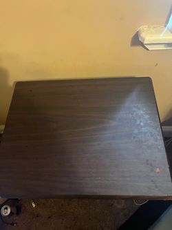 Dark Wood Square Table
