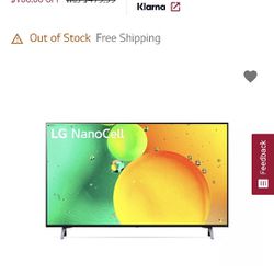 LG Nanocell 43" TV 