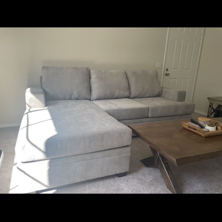 Gray Sectional Sofa  With Queen Bed- MUST PICK UP! 