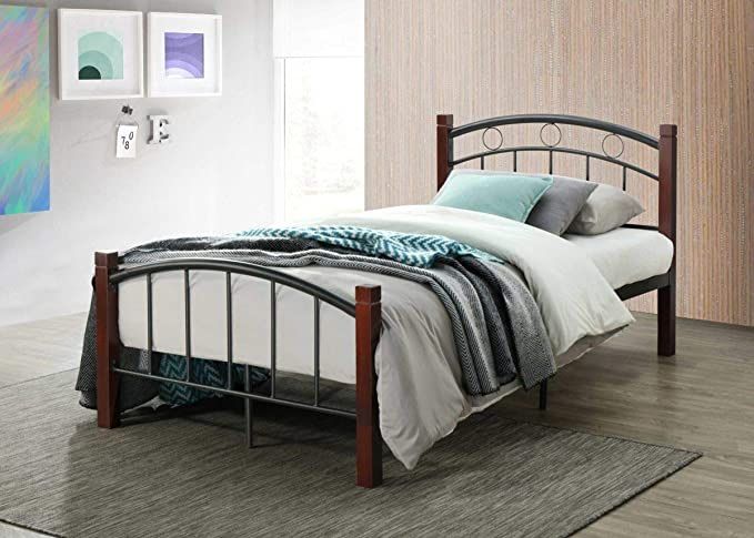 Twin Size Bed Frame And Memory Foam Mattress 