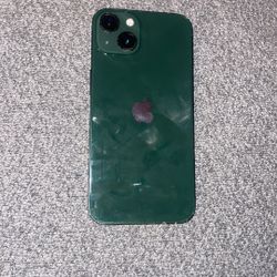 sage green iphone 13 barley used 
