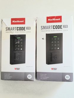Kwikset 270 Touchscreen Matte Black Deadbolt 