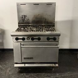 American Range Commercial Range With 6 Burners And Oven