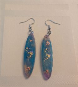 Handmade resin earrings