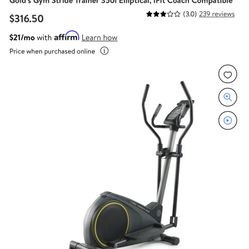 Gold Gym Elliptical Machine