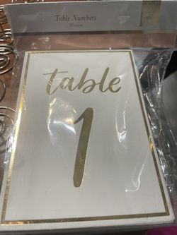 table placement cards & stands