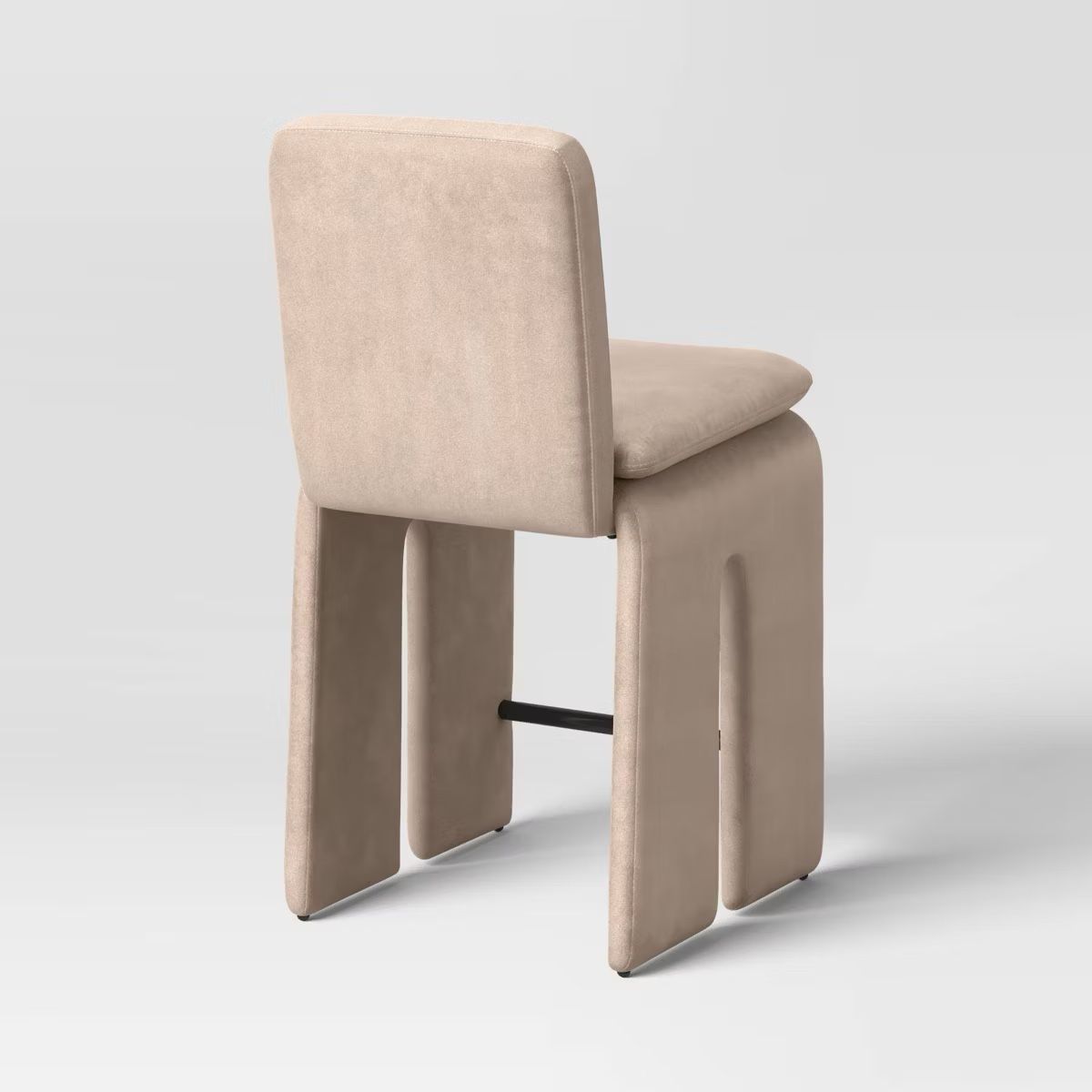 Set Of 3 Beige Barstools