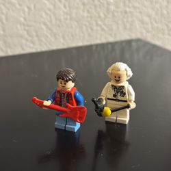 Lego Back to the Future Minifigs (Lego Dimensions versions): Marty McFly & Doc Brown