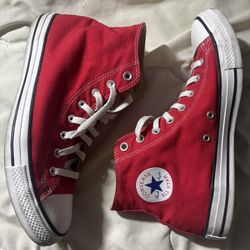 CONVERSE Chuck High Top Shoes red Size 10 1/2