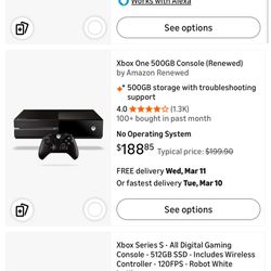 Xbox One With 1 Remote And 2 Games