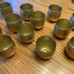 Gold Votive Candle Holders