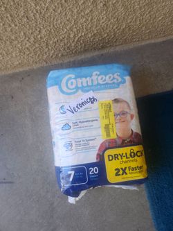 NEW pack of Comfies sz 7 - 41+ lbs