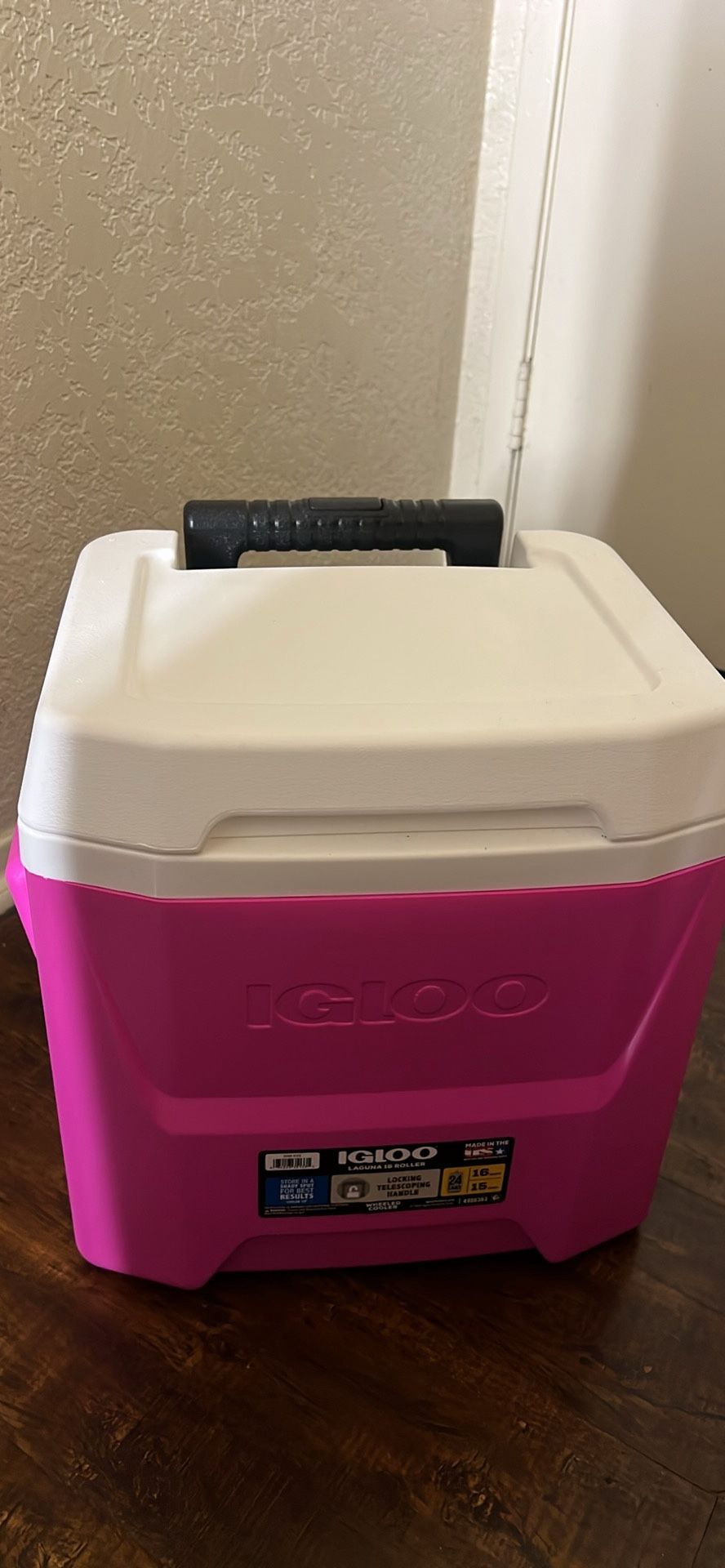 pink igloo cooler