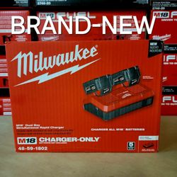Milwaukee
M18 18-Volt Lithium-Ion Dual Bay Rapid Battery Charger